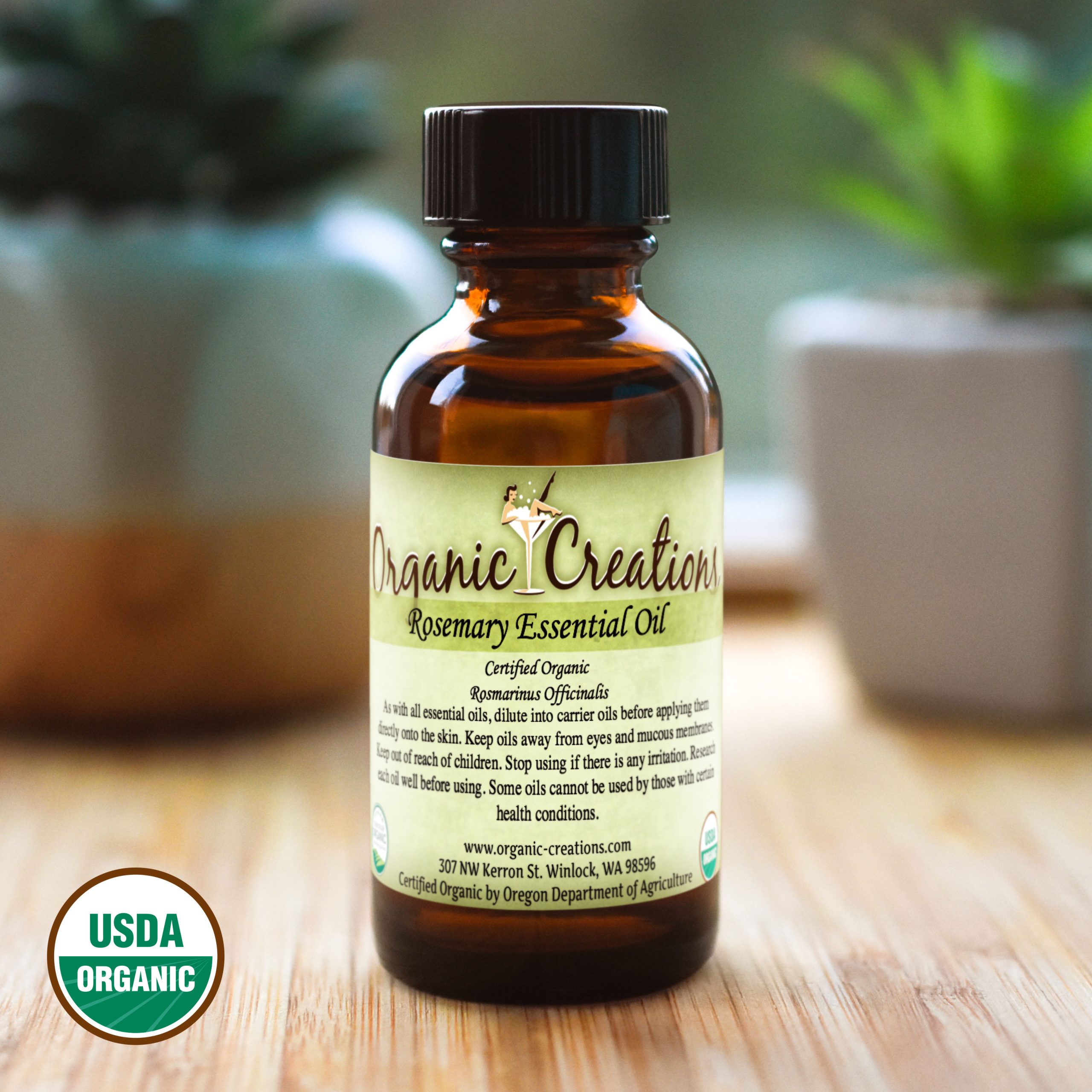 Certified Organic Rosemary Oil for Hair - Pure USDA Organic